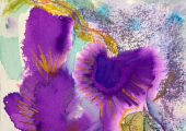This is an image of an artwork and it is written Art therapy is about expressing yourself with a mix of conversation and creativity