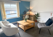 Cosy and welcoming therapy room based in Romsey.