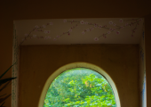 side by side therapy on the beautiful window seat, overlooking the private lake