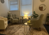 Private counselling room for face-to-face counselling in Eastbourne.