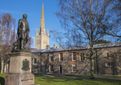 Located in the grounds of Norwich Cathedral