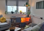 My counselling space in Renfrew where clients can attend face to face sessions.