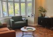 A comfortable therapy room in a safe and welcoming environment in the Sutton Coldfield area.