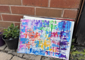Abstract art making