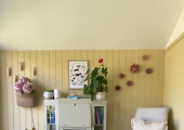 View of the interior of the counselling cabin