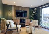 I offer in-person therapy in Lancing, in my private garden room..