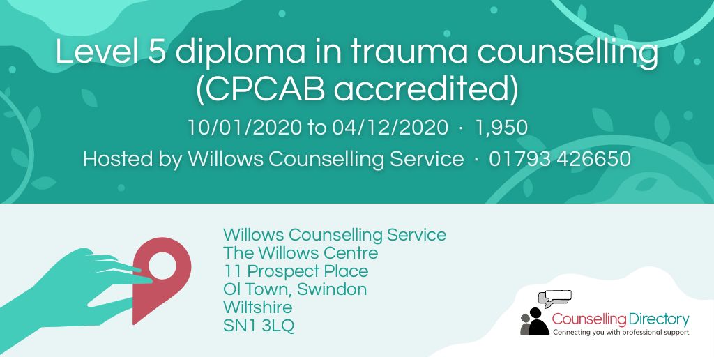 Local events Level 5 diploma in trauma counselling (CPCAB
