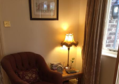 Therapy Room - Comfortable, warm, confidential space.