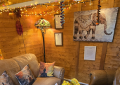 My Warm and cosy Cabin! Heated in the winter and Air conditioned in the Summer!
