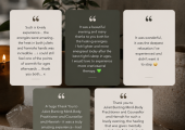 Craniosacral Healing Event Testimonials
