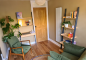 Ground floor counselling room with direct access from parking area