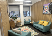 Beautiful therapy room in a modern welcoming building