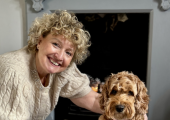 Minnie - our therapy dog.