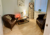 Counselling room, safe off road parking available 