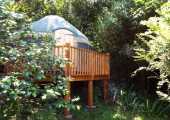 I work from my garden yurt.