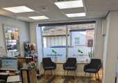 Therapy room reception