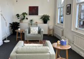 My bright and airy therapy room in Clerkenwell, London