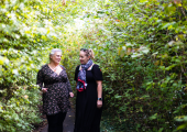 Walking sessions provide a safe environment to talk