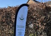 Flag at the main entrance