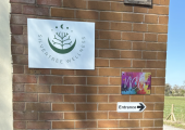 Finding the entrance, follow the signs