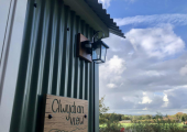 The view from the shepherd hut