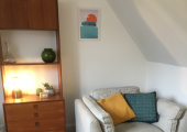 My counselling room in central Exeter