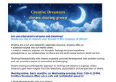 Creative Dreamers Online Dream-Sharing Group offered by Karen Nolan MBACP registered psychotherapist