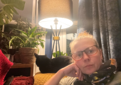 Relaxing with my moody Cat! 