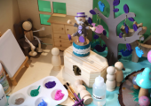 Use wood crafting to create 3 dimensional symbolic representations of concepts or lived experiences
