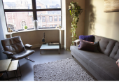 One of the rooms I use in Hackney (there are more plants now)