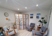 Spacious, calm counselling room