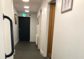 Corridor view at Sherwood Wellness
