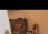 Therapy room with chair for depression and anxiety