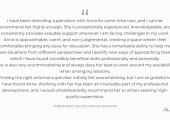 Supervision testimonial