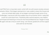 Client testimonial