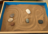 An example of the use of stones as a therapeutic tool