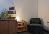 The client chair in my counselling room