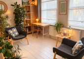 My therapy room in Islington — a private, comfortable space for face-to-face sessions