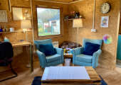 Therapy space in Tavistock, Devon - a wonderfully calming feeling throughout the sessions.