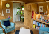 Therapy space in Tavistock, Devon - a wonderfully calming feeling throughout the sessions.