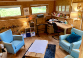 Therapy space in Tavistock, Devon - a wonderfully calming feeling throughout the sessions.