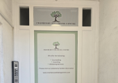 Front door of the centre