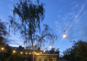 Evening sessions in the garden office