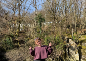 Me - in the wild (my happy place!)