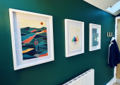 Prints in my office that represent my attitude to therapy (I also like hiking in the mountains!)