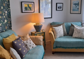 The counselling room, a comfortable, safe space.