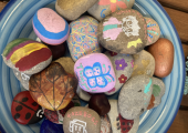 Painting pebbles