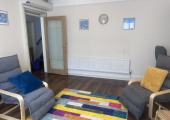 Therapy room at 14, Castle Street, Exeter.