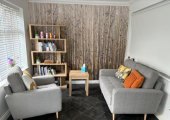 Welcome to your therapy room :) It has a relaxed and informal vibe