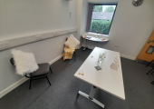 This is the comfortable confidential room for in person sessions